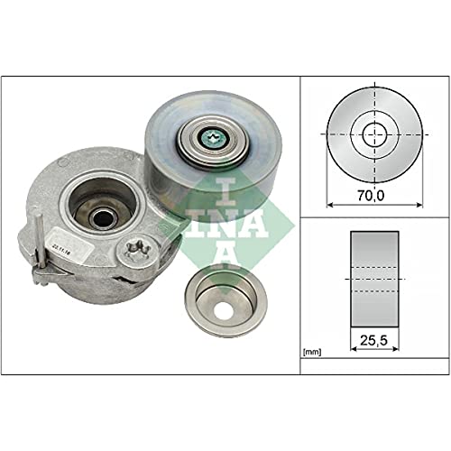 Galet tendeur INA 534 0672 10 pour courroie d'accessoire auto