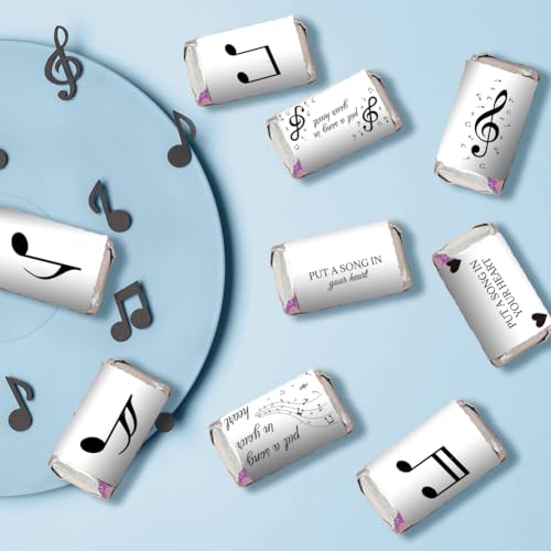 Étiquette note de musique arricraft autocollante pour invités de mariage x120 - 4