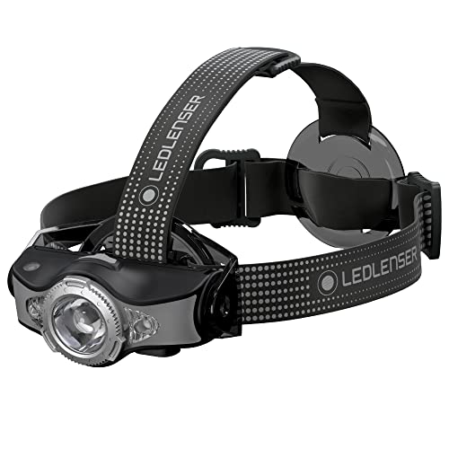 Ledlenser MH11 Rechargeable Headlamp - Black, 1,000lm - Bluetooth Headlamp Connection with Smartphone App - Boost Mode with 1,000lm - Multi-Color RGB for Hunting Lights