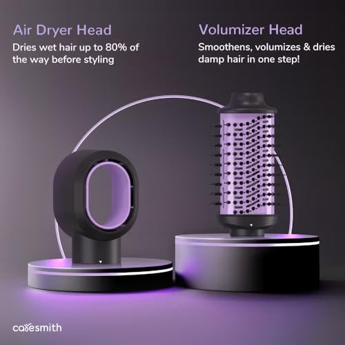 Image of Caresmith Bloom 2 in 1 Hair Volumizer Brush + Hair Dryer | 1200 W Powerful Motor with Ceramic Coated Hair Dryer | All-in-one Hair Dryer and Straightener Combo to Straighten, Dry & Volumize your Hair | Hot Air Hair Dryer for Women