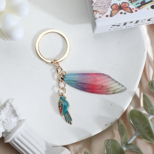 MUCOOS Exquisiter Vogel Schlüsselanhänger, Elster Schlüsselanhänger, Personalisierter Feder Schlüsselanhänger, Geschenk Für Freunde, Sammlung Von Vogelliebhabern
