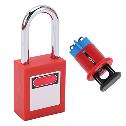 Miniature Circuit Breaker Lockout Device Safety Padlock Circuit Breaker Lock for Industry Electric Power for Lock Out Tag Out Electrical Safety Device (MPCI)