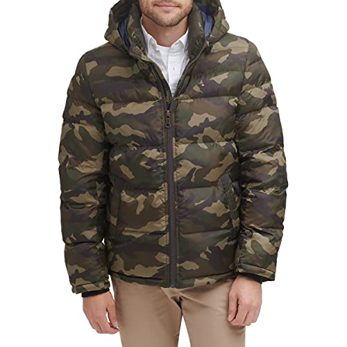 Image of Tommy Hilfiger Men's Down Alternative Hooded Puffer Jacket (Standard and Big & Tall)