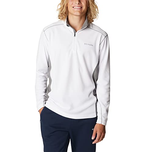 Columbia Klamath Range II Half Zip Fleece Pullover für Herren, White, City Grey