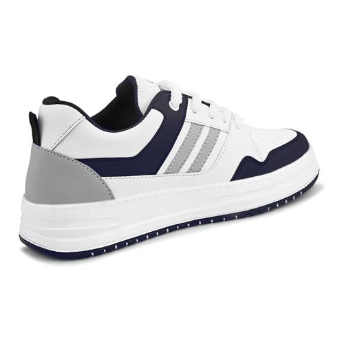 Image of Centrino High Top Sneakers for Men | Shoes for Man Stylish | Casual Lace-Up Lightweight Canvas Walking Shoes | Cushioned Insole | Breathable Comfortable | Anti-Skid Sole | Trendy Mens Sneaker Shoes (9538)
