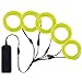 Zitrades EL Wire Lemon Greene Neon Lights Kit with 4 Modes Portable Battery Operated for DIY Party Decoration, 5 by 1-Meter