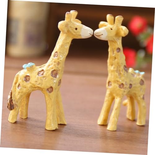 Statues de girafe en résine faites à la main pour décoration chic - 7