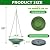 30" H*12.4" W Solar Fountain Hanging Bird Bath, Metal Bird Bath Bubbler, Outdoor Bird Bath Bowl, for Outdoors Garden Patio Decor.