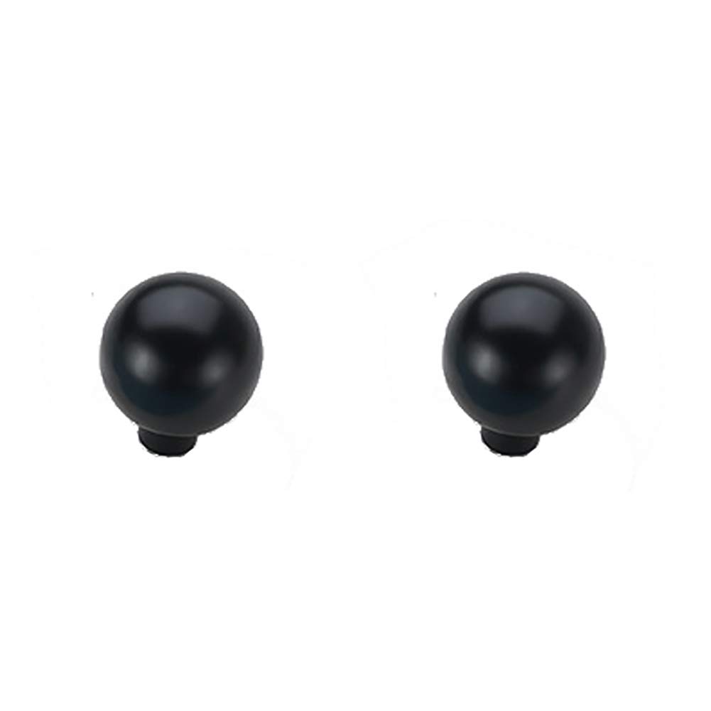 Bozonli Black Drawer Knobs, Kitchen Door Handles Drawer Pulls Cupboard Knobs Cabinet Handles (Φ24mm, 2 Pack)