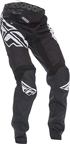 Fly Racing Unisex-Adult Kinetic Bicycle Pants (Black/White, Size 18)