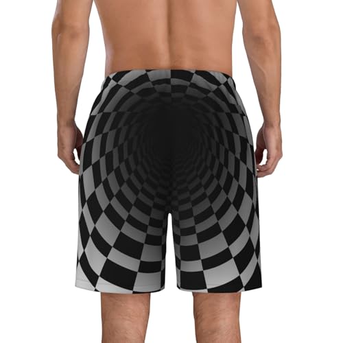Mens Fashion Swim Trunks Funny Beach Shorts Cool Quick Dry Board Pants with Mesh Pockets for Summer Party3