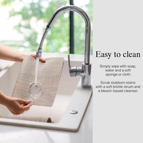 Placemats-Set-of-4-Easy-Clean-Woven-Vinyl-Placemats-for-Dining-Table-IndoorOutdoor-Place-Mats-Washable-PVC-Table-MatsCaramel