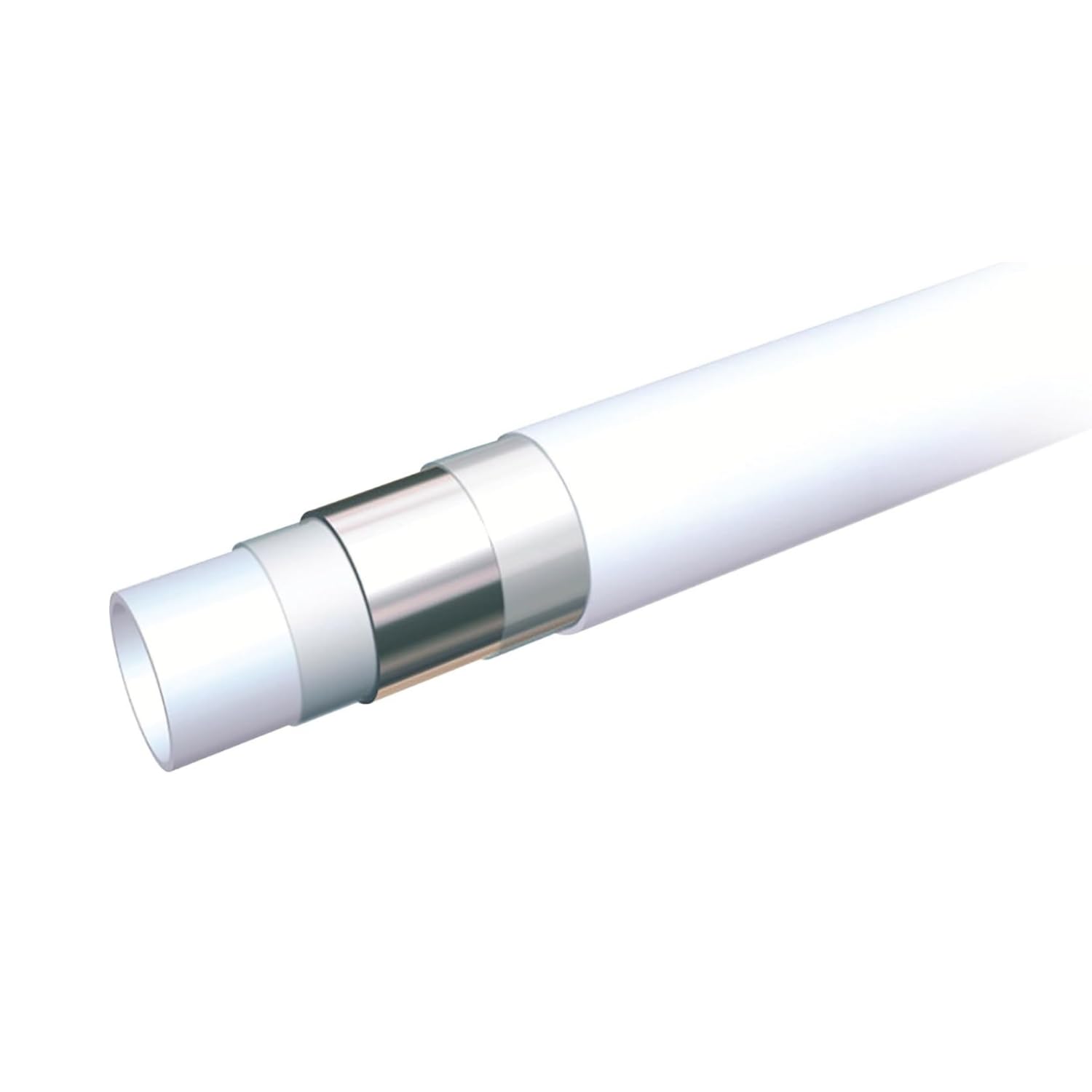Tube Multicouche Nu en Couronne Ø16 mm - Longueur 50 Mètres - Certifié NF 545 - Pour Eau Potable (Sanitaire) et Chauffage - Barrière Anti-Oxygène et Mémoire de Forme (Ø16 mm x 50m)