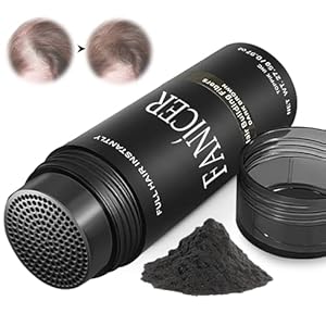 Haarvezels, haarvezel voor dikker en voller haar in enkele seconden, voor verdichting van het haar, verbergt haaruitval in 27,5 g, zwart.