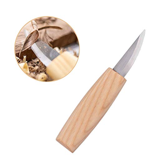 Wood Carving Tools Set, TEOYALL Carving Hook Knife, Sloyd Whittling Knife, Chip Detail Knife, Carving Knives Kit for Woodworking Spoon Carving (#1)