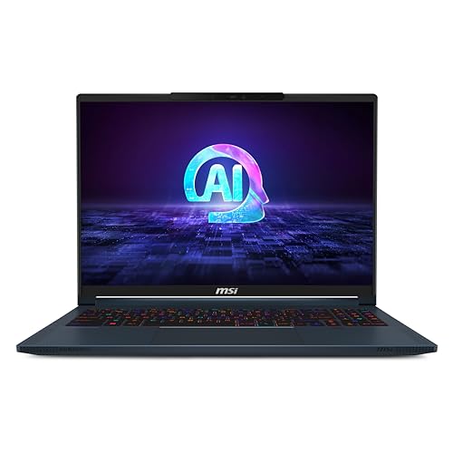 MSI Stealth AI Studio 18 Inch UHD+ Gaming Laptop - (Intel® Core™ Ultra 9 185H, NVIDIA GeForce RTX 4090, 32GB RAM, 2TB SSD, Windows 11 Pro) - Midnight Black