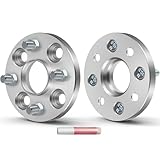OCPTY 4x100 Wheel Spacers Adapters 15mm Real Forged Spacers with 12x1.5 ThreadSize 57.1mm Hub Bore fits 1976-1987 for Chevette 2PCS