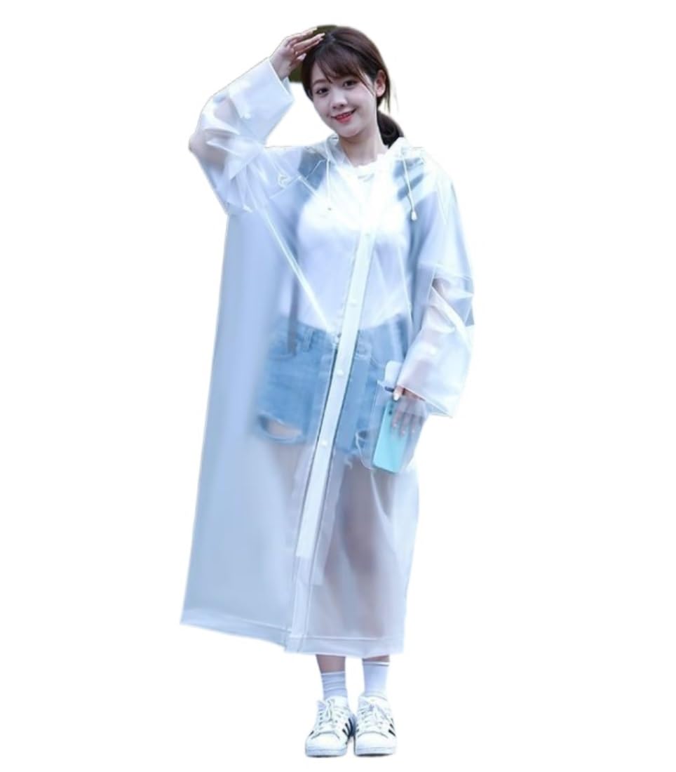 IRYZE Poncho de Pluie Adulte Manteau Imperméable En Textile, Long Et Épais, Pour Véhicule Électrique, Résistant À La Pluie, Marche En Plein Air, Une Pièce Imperméable Cape de Pluie
