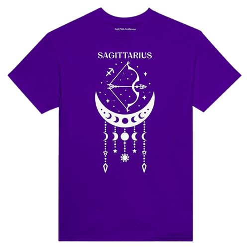 T-shirt Sagittaire col rond unisexe idéal pour vos sorties décontractées et moments détente