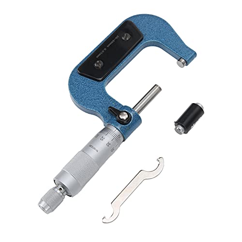 Saluaqui Micrometer Spiral 25 to 50mm, Outside Measuring Calipers Mechanical Structure Locking Device