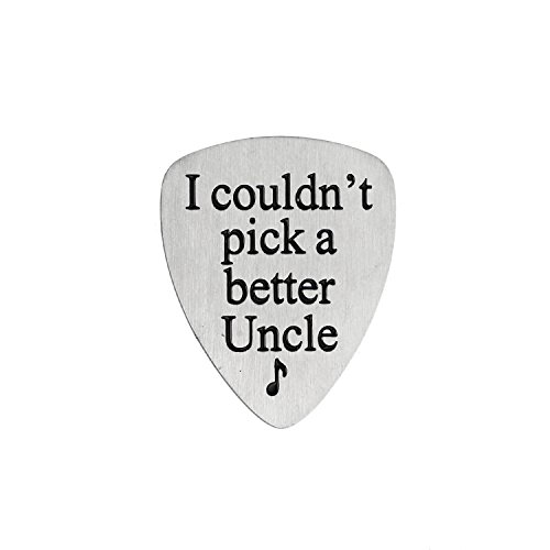 I Couldnâ€™t Pick A Better Uncle Musical Guitar Pick Jewelry Gift for Uncle
