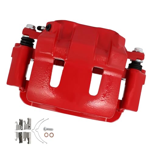 Image of cciyu Front Right Disc Brake Caliper Assembly with Bracket 18B4790 | For Ford Model - For Excursion 2000-2005,For F-250 Super Duty 1999-2004,For F-350 Super Duty 1999-2004