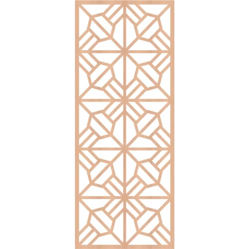 Image of Auburn Decorative Pierced Fretwork Wood Wall Panels, 15 3 /8 inchW x 39 3 /8 inchH x 1 /4 inchT, Alder