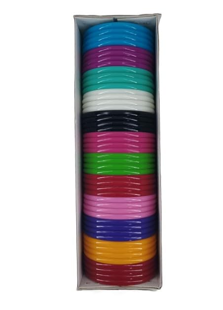 Plastic Bangles/Kada/Chudi Set for Making Silk Thread Bangles for Women-(4 Cut-5 mm/Multicolor/Mold Type/48 Nos in 1 Box) (2-6)-image-16