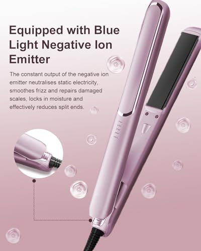 ToKinCen-air-Hair-Straightener-and-Curler-2-in-1Flat-Iron-Hair-Straightener-for-Travel-Hair-Stylingwith-Adjustable-Temperature-140-230-Gift-for-GirlWomenChampagne