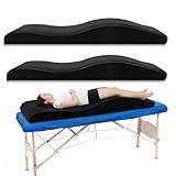 Weysat 2 Pack Esthetician Bed Cushion for Salon, Ergonomic Curved Beauty Lash Bed Foam Pad, Non Slip High Density Massage Table Pad with Washable Cover, 70x28 Inch, for Beauty Salon, Wax, Eyelash, Spa