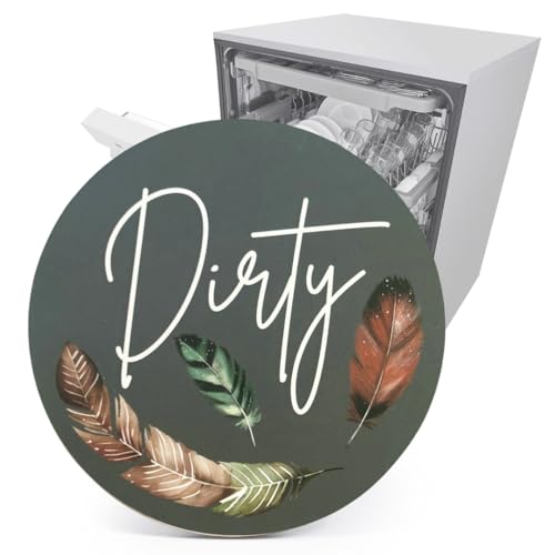 Imán decorativo para lavavajillas con diseño de pluma, 3.5 pulgadas miniatura 3