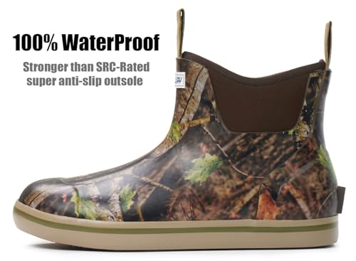Image of SUREWAY Women's Deck Boots Professional Non-Slip Fishing & Ankle Deck Boot Waterproof Rain Boots