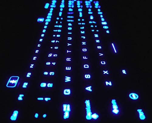 DS International DSI LED Backlit Keyboard with Number Pad - Industrial IP68 Waterproof Rugged Silicone IKB106BL