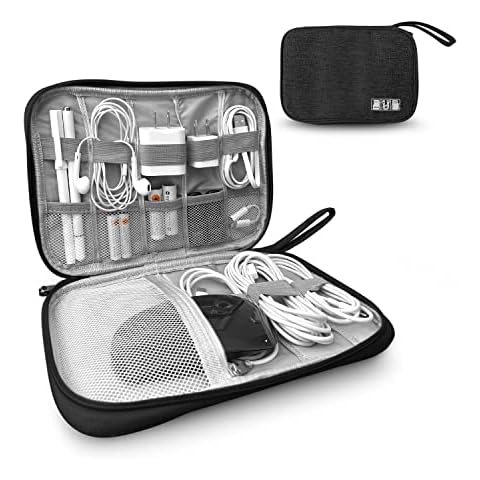 ToolBay Electronics Charger Organizer - Travel Cable Case for Cords, Chargers, and Tech Accessories Cover