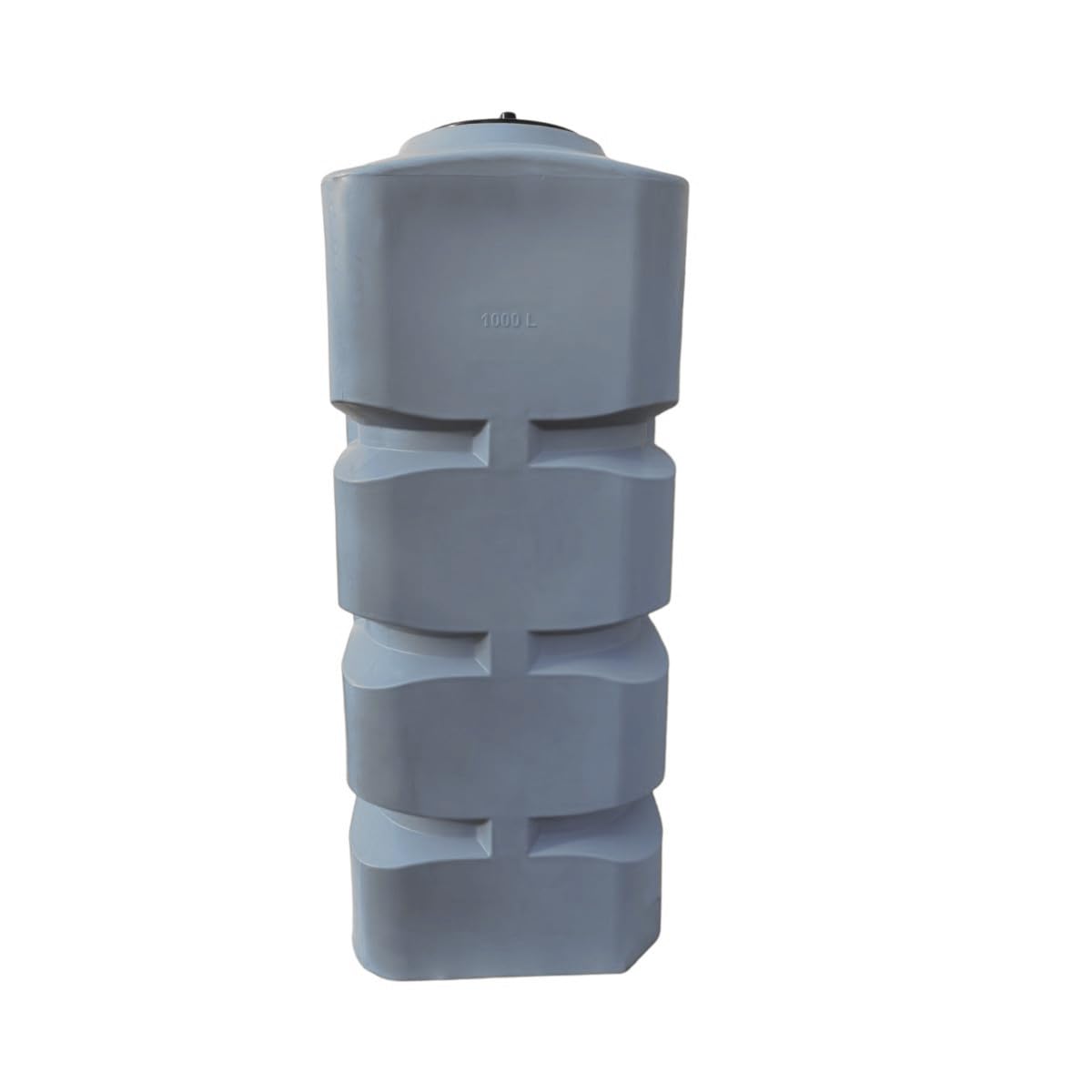 Varile Serbatoio dell'acqua potabile verticale da 1000 l, rettangolare, grigio, senza BPA, filettatura in ottone integrata da 3/4", prodotto in EU, adatto per uso alimentare