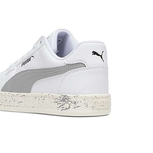 PUMA Caven Sneaker, White-Concrete Gray Black, 2 US Unisex Little Kid3
