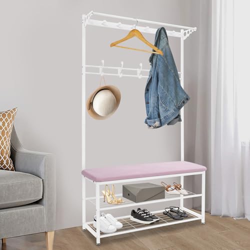 Biknltio Perchero Multifuncional con Zapatero