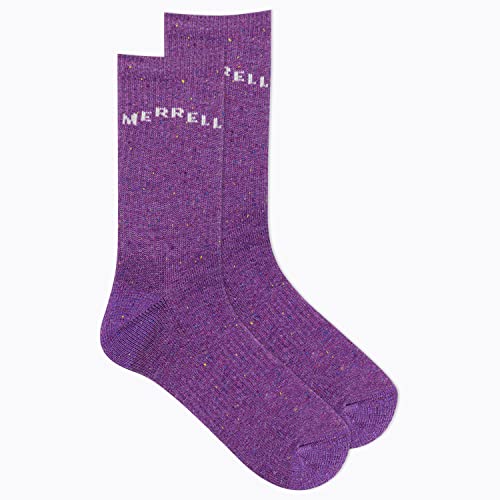 Merrell Unisex-adults Men's and Women's Speckled Wool Blend Crew Socks - Unisex Moisture Wicking3