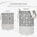 TOGETRUE Yarn Bag, Knitting Crochet Bag, Portable Yarn Storage Bags Organizer for Crocheting Project, Store Skein Ball, Short Knitting Needle (Medium,Grey)