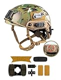 FMATAL GEAR Fast Helmet-BJ Type Airsoft Helmets Tactical Helmet for Paintball Outdoor Sports Hunting Shooting (MC, L/XL)