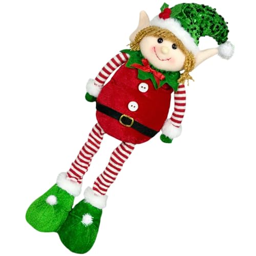 クリスマスデコレーション 伸縮式ぬいぐるみ人形 高さ調節可能 リビングルーム 寝室 ホリデーパーテ