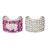 charMED Custom Stethoscope Charms - Set of 2 Charms (Little Feet & Iridescent Combo) - Gifts for Nurses, Doctors, Veterinarians, Technicians, Surgeons & Healthcare Professionals - 0.5' Ring Charm