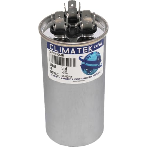 ClimaTek Round Capacitor - fits Bryant # P291-3054R | 30/5 uf MFD 370/440 Volt VAC