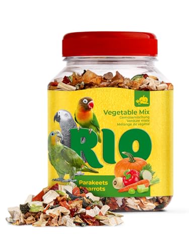 Mélange de Légumes RIO | 150 g | Friandise pour Grandes Perruches et Perroquets | À Base de légumes séchés