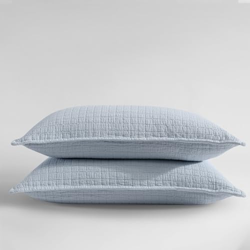 Taies d'oreiller Calvin Klein bleu aube pour sublimer votre chambre parentale - 3