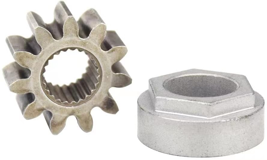 717-1554 741-04237A, 741-04237B Steering Pinion Gear & Bushing Compatible with MTD Cub Cadet LT1046 Steering Pinion Worm & Lawn Tractor Bearing Hex Flange