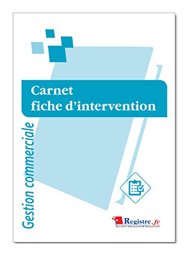 Carnet Fiche d'Intervention - M074 Cover