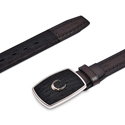 Cuadra Men's Cowboy Belt in Genuine Ostrich Leather2