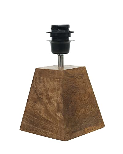 Image of Homesake Wooden Base Pyramid Table Lamp, Lamps for Living Room, Bedside Night Lamp, Lamp for Bedroom Decoration, Modern Home Decorative Light, Desk Lamp,Study Lamp, Home Decor,Beauty in Eye Shade
