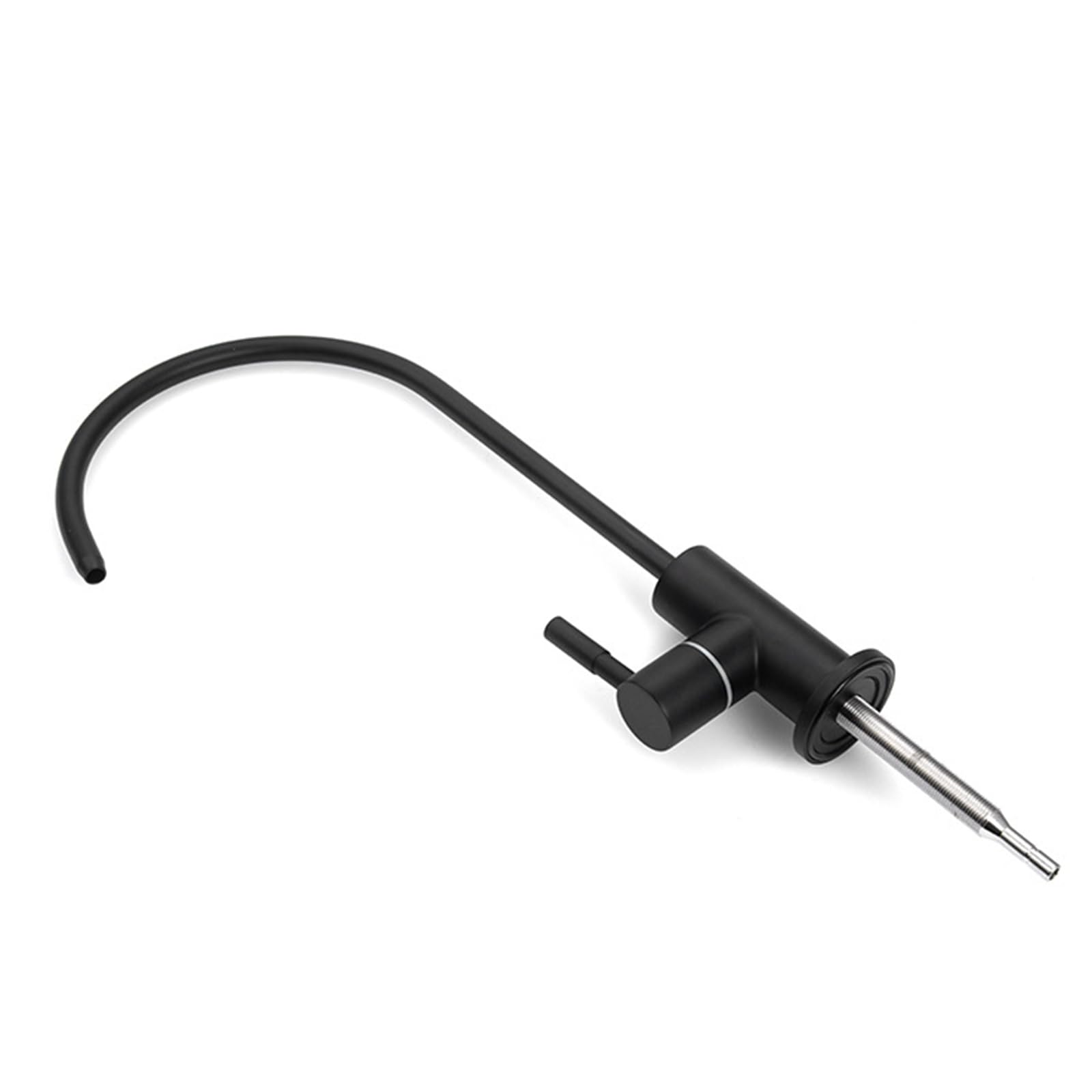 Depuradora de Agua grifo, grifo de Fregadero de Cocina Giratorio de Acero Inoxidable,Negro Un